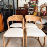 Ensemble de 4 chaises Baumann traîneau