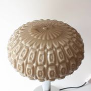 1940s Portuguese Art Deco Table Lamp with Gray Opaline Shade