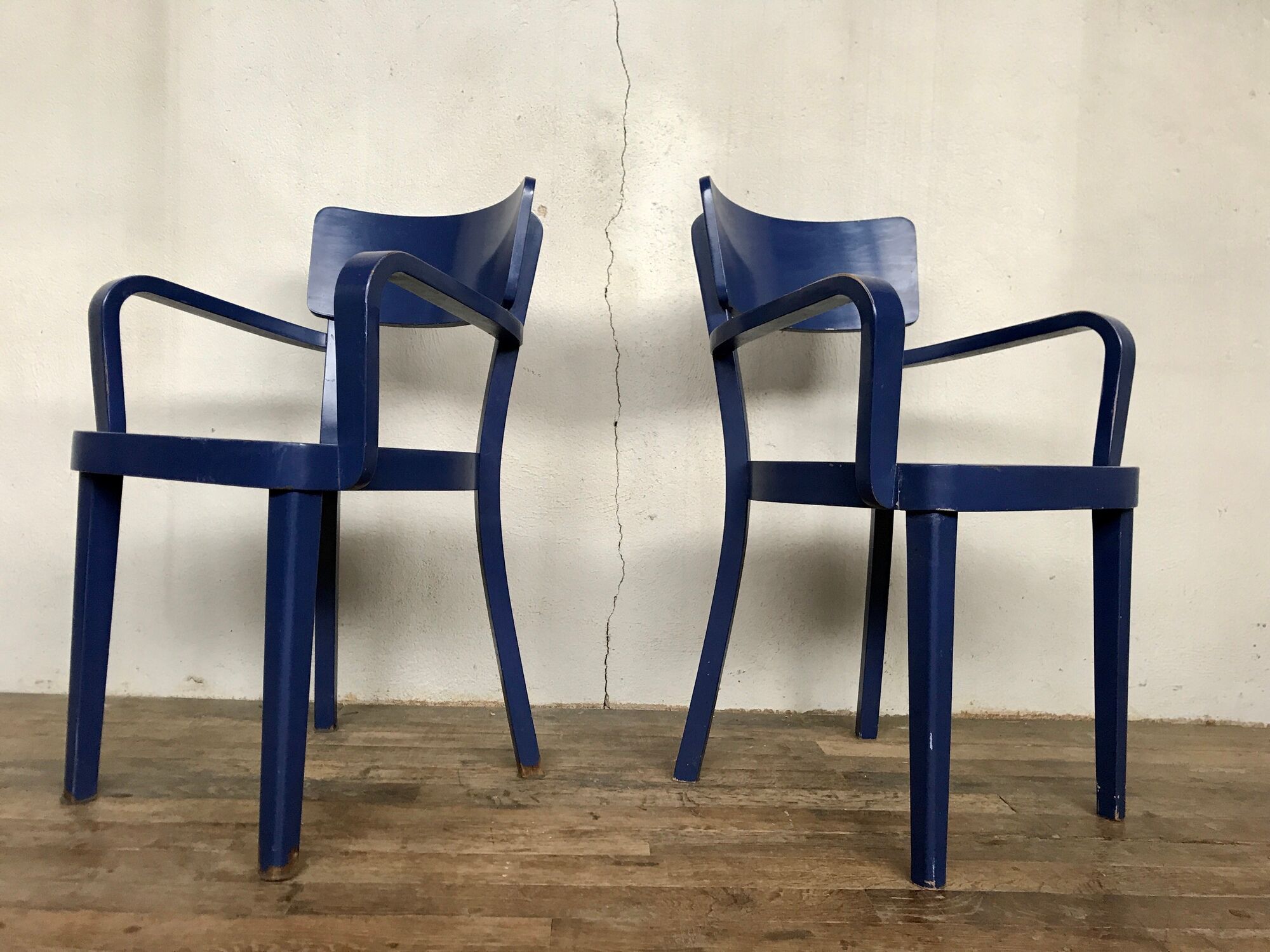 Paire de 2 fauteuils de bureau bout de table