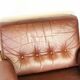 Vintage Scandinavian leather and teak armchair 1960