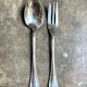 2 Christofle silver-plated serving cutlery, "Spatours" pattern.