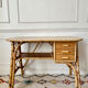 Bureau en rotin vintage