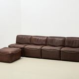 De Sede DS-15 Modular Leather Sofa Switzerland 1970s