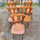 8 chaises de bistrot bois de chaîne