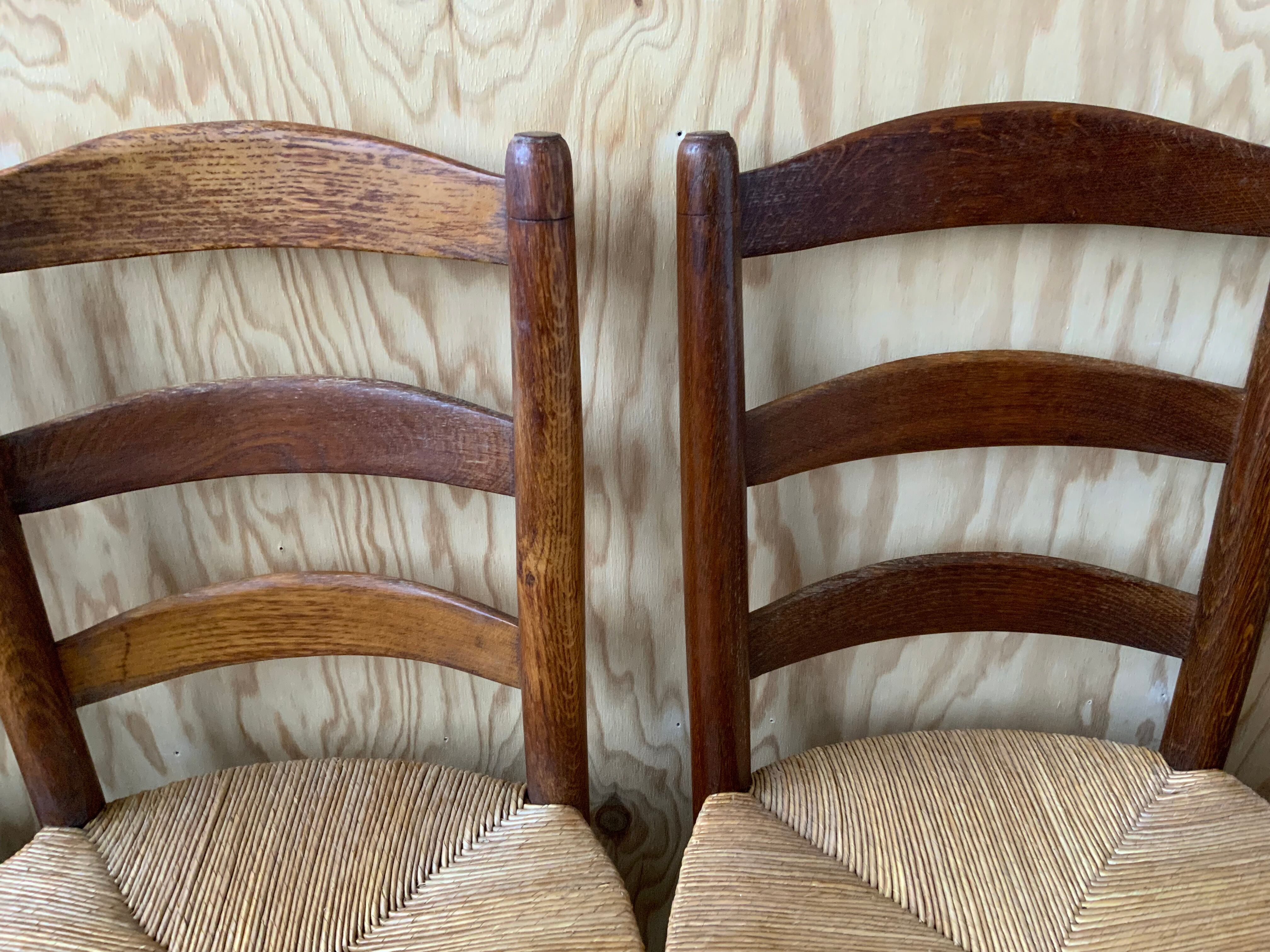 Set of 4 mulched chairs