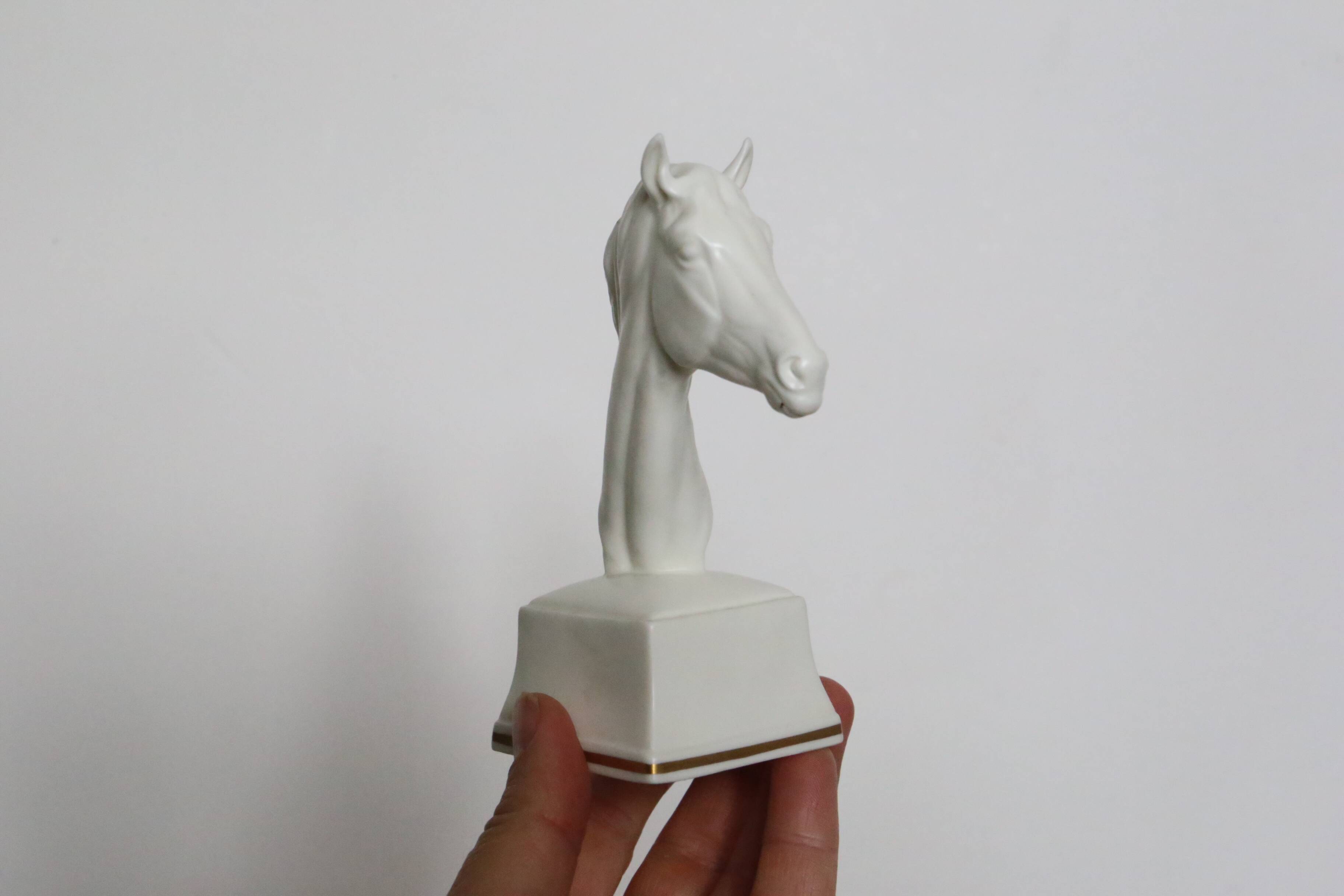 Atheon horse head figurine, Royal Worcester, porcelain
