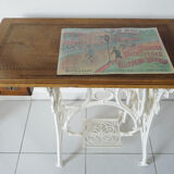 Ancienne table de machine à coudre Singer