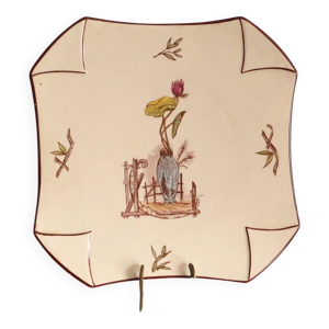 Assiette octogonale Lunéville