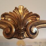 Mirror with golden mouldings