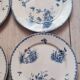 4 flat plates in Sarreguemines earthenware, Tsarine