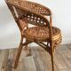Fauteuil enfant vintage en rotin et cannage osier