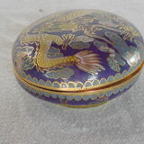 Dragon cloisonné enamel candy box