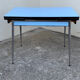 Table formica bleu Sogemap 1960