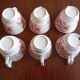 English mocha cups "Windsor" pink Ridgway (Staffordshire)
