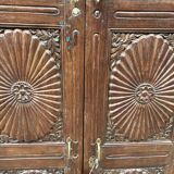 Bikaner wardrobe - Rajasthan, carved from Burmese teak.