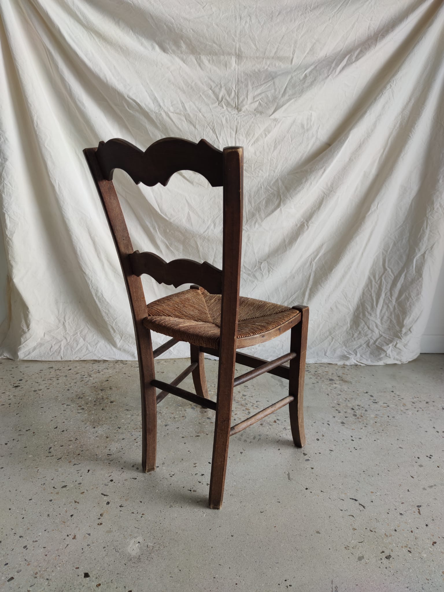 Mulched wooden chair