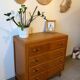 Beautiful vintage chest of drawers in honey oak