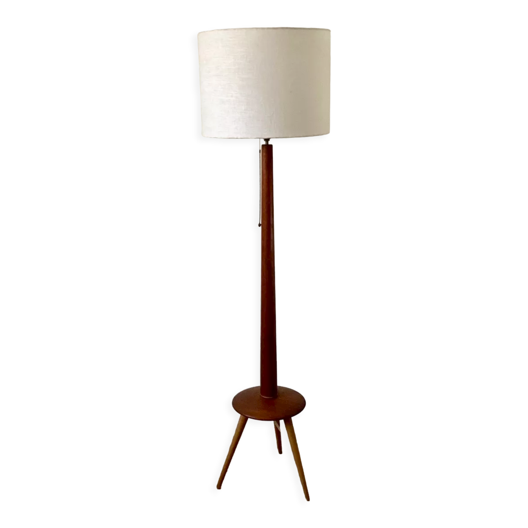 Scandinavian teak floor lamp