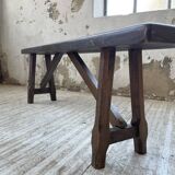 Solid oak bench