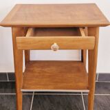50s side table with compass legs