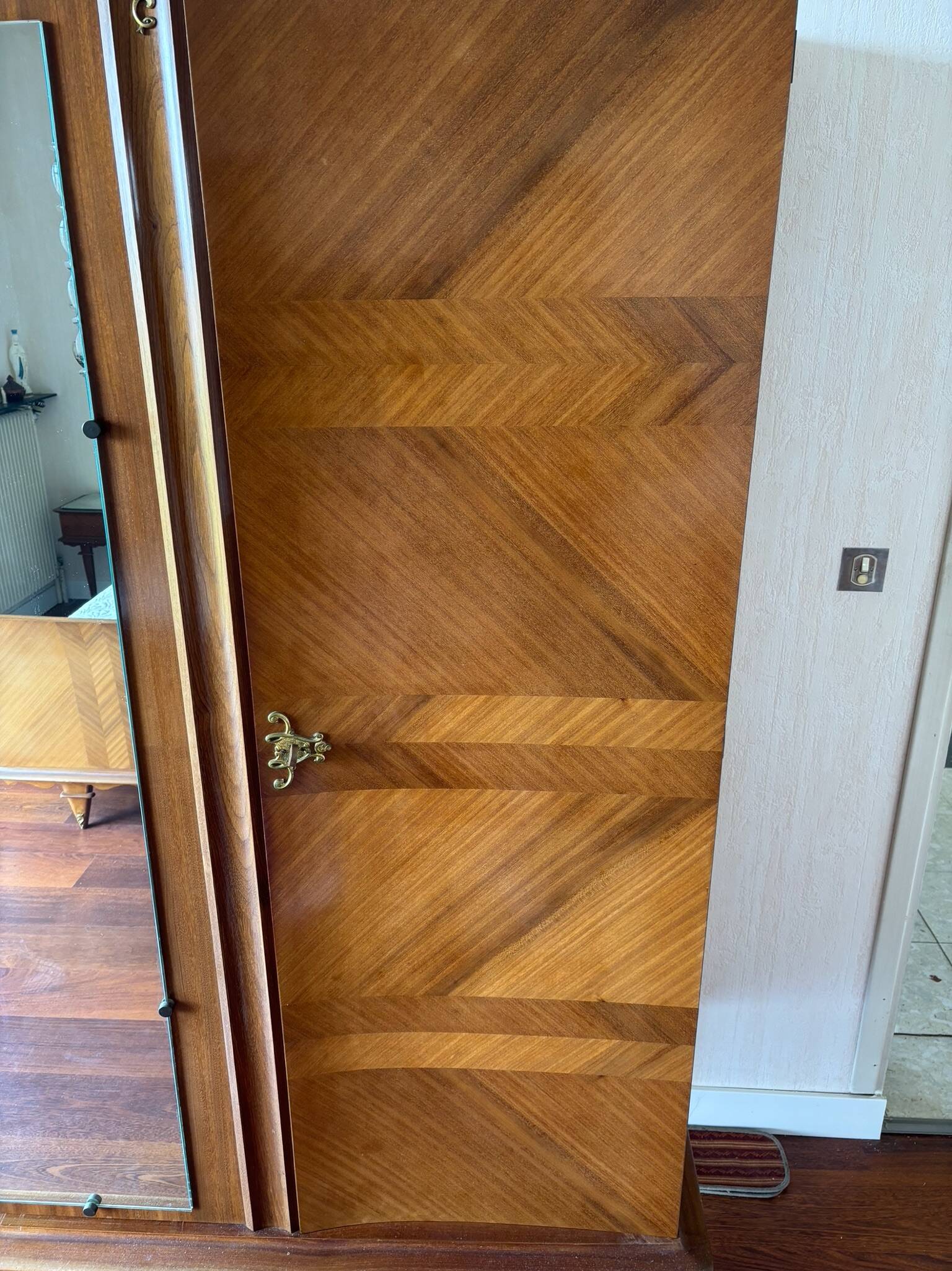 Art Deco wardrobe with mirror