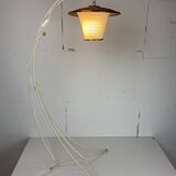 Midcentury French rockabilly lantern low floor lamp, 1950s
