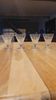 4 antique engraved glass glasses