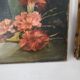 Old pitcher painting with carnations