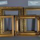Old frame circa 1900, wood - gilded stucco with leaf - black laqué 53x45 cm leaf 42.5x35 cm SB