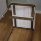 2 nesting tables chrome steel travertine