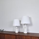 Lampes de table danoises classiques Heiberg en porcelaine
