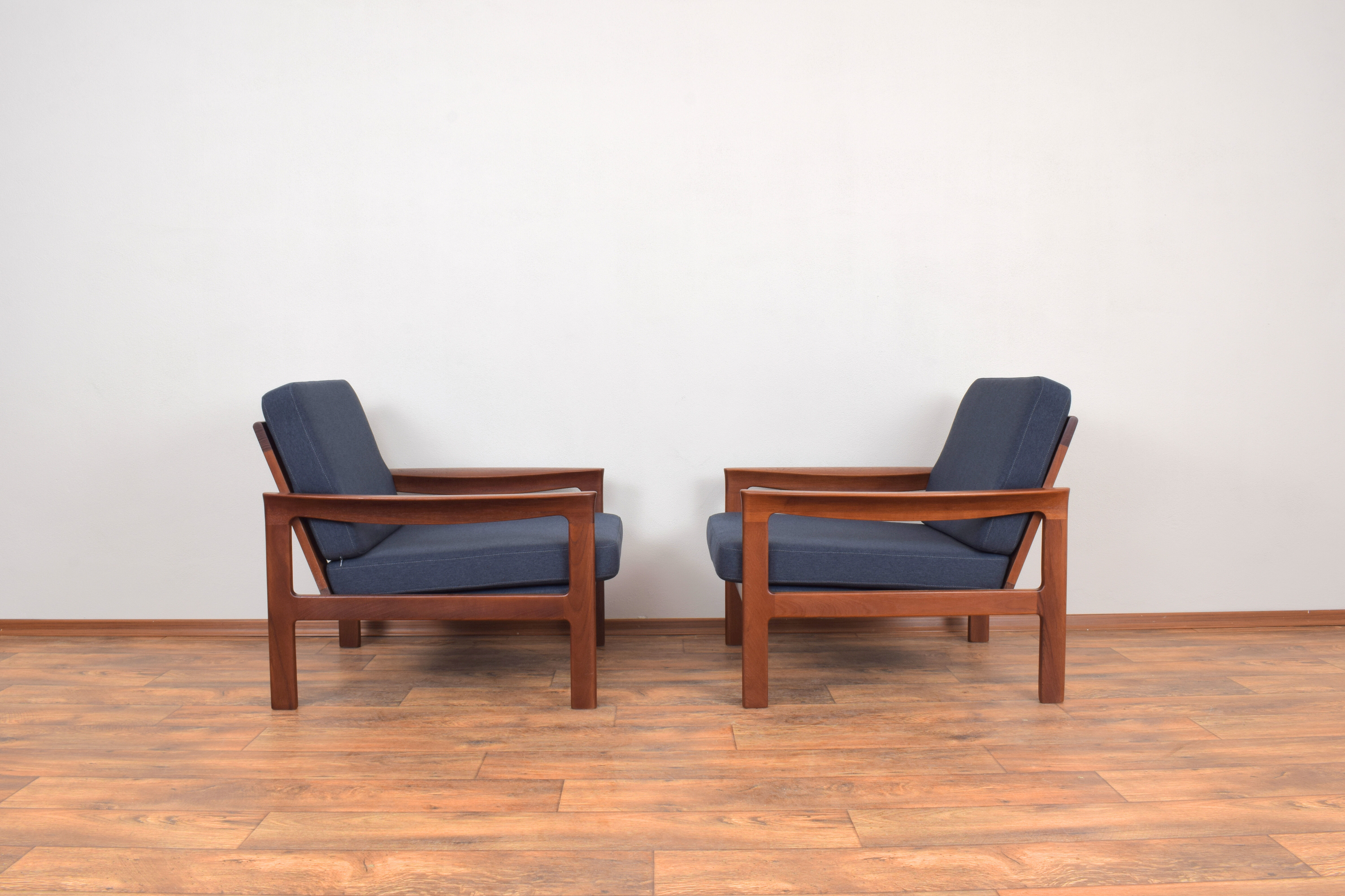 Danish Teak Armchairs by Arne Vodder for Komfort, Set of 2