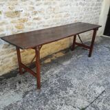 Folding brewery table