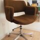 Fauteuil de bureau marron à roulettes, Allemagne 1970