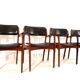 Erik Buck lot de 4 chaises de salle à manger en palissandre OD 50 pour OD Mobler