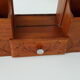 Etagère bois et miroir années 40