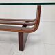 Table basse en teck élégante des années 60 par James Brown pour T.H. Brown, années 1970.