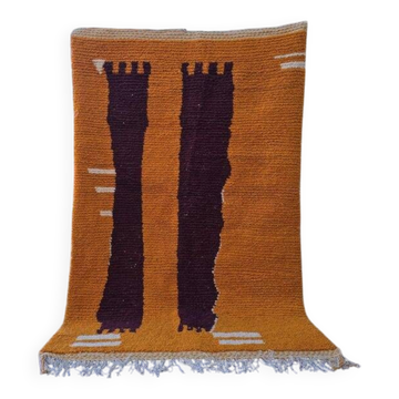 Tapis en laine naturelle fait main taille 150 x 250 cm