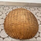 Rare giant oval wicker basket d58