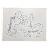 Vintage drawing