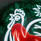 Decorative dish in enamelled ceramics - 1950s