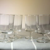 Vintage foot glasses Luminarc cavaliers model