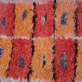 Moroccan vintage azilal hallway carpet berber 377 x 67 cm