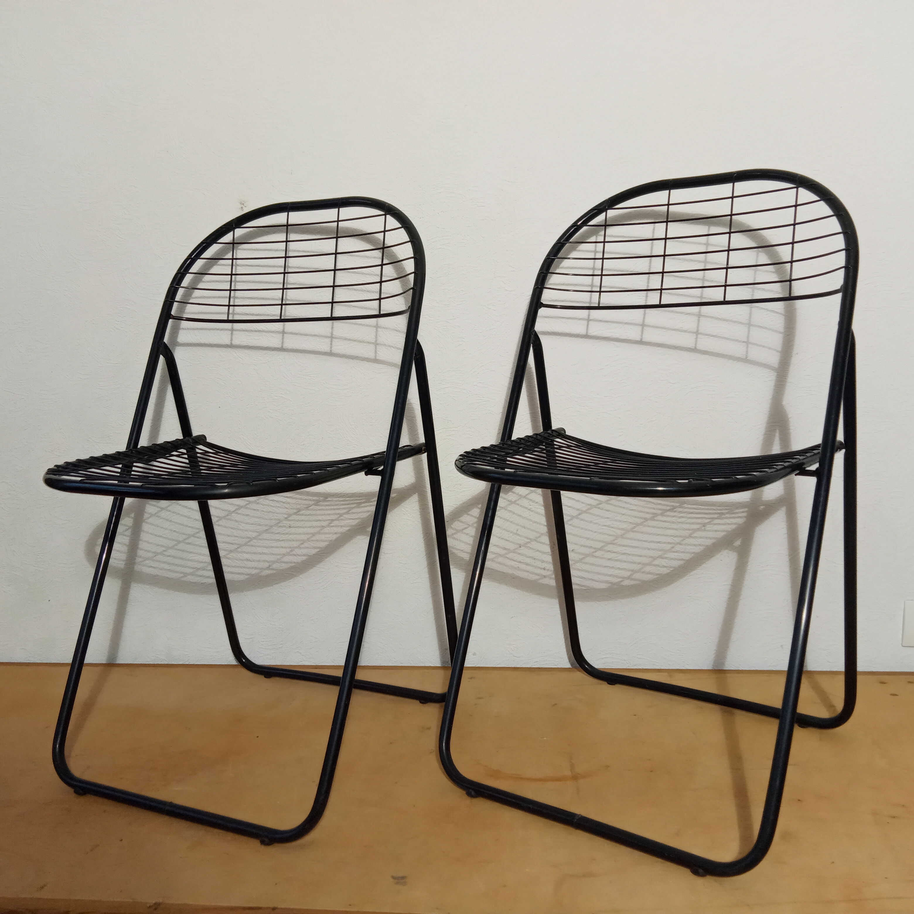 Pair of folding chairs Åland by Niels Gammelgaard for Ikea 1978