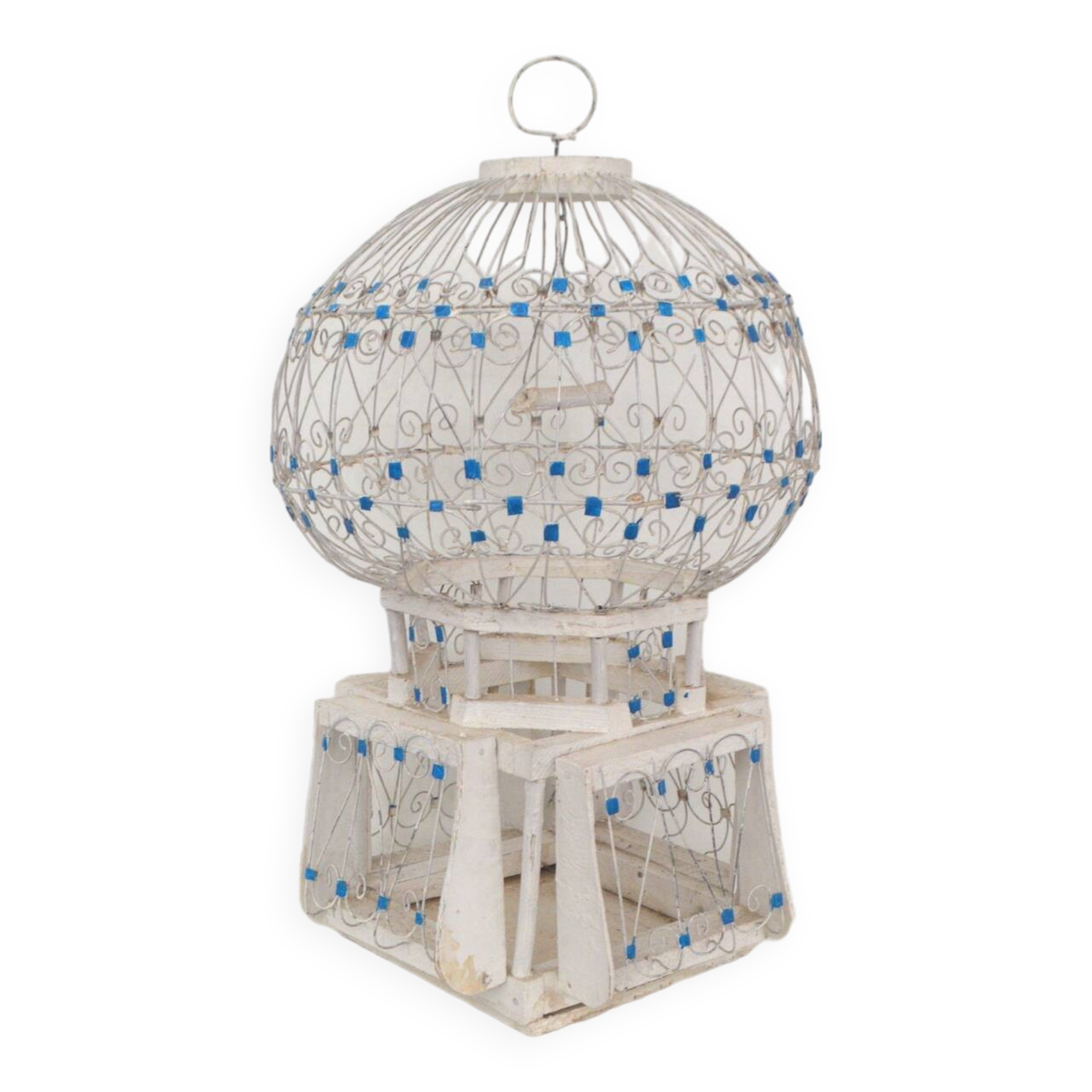 Large Tunisian bird cage Sidi Bou Saïd H45cm