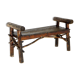 Brutalist wooden bench, sweden, 1970