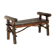 Brutalist wooden bench, sweden, 1970