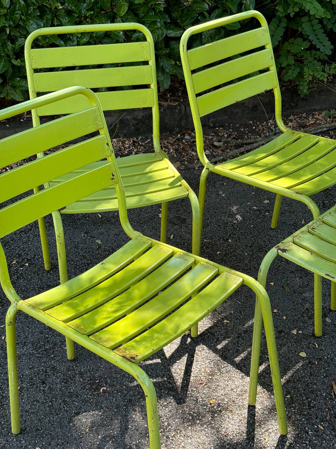 Metal chairs