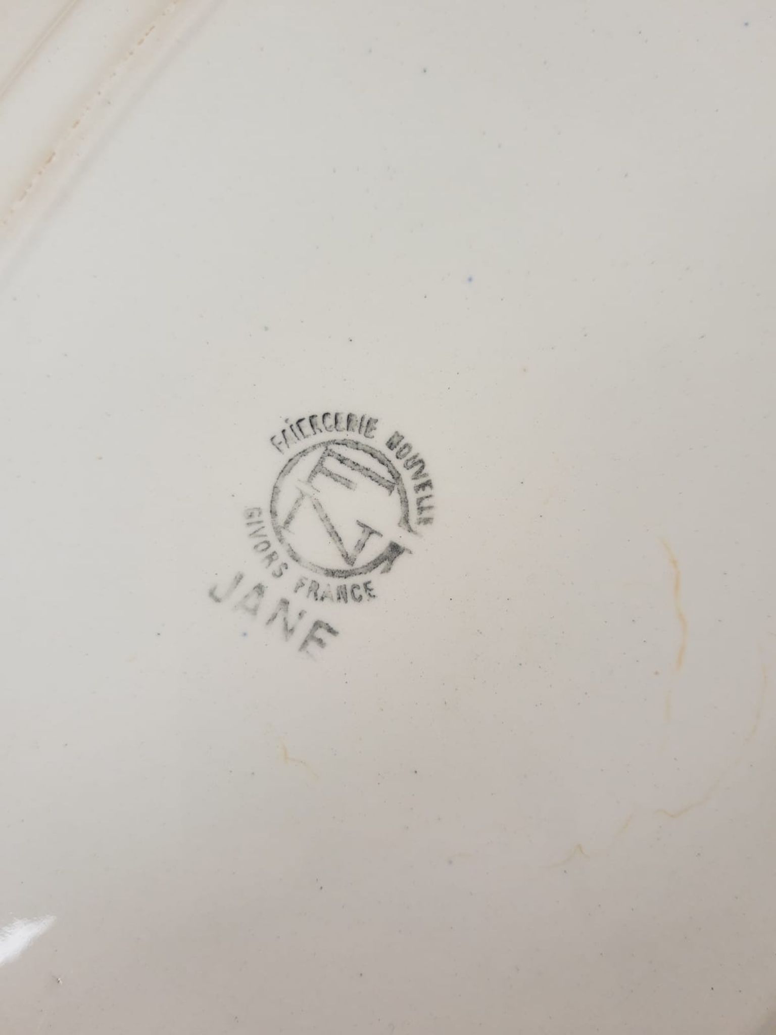 Serving dish Faiencerie new Givors France Jane