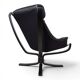 Poltrona Frau Viking Leather Lounge Chair by Sigurd Resell, 1970